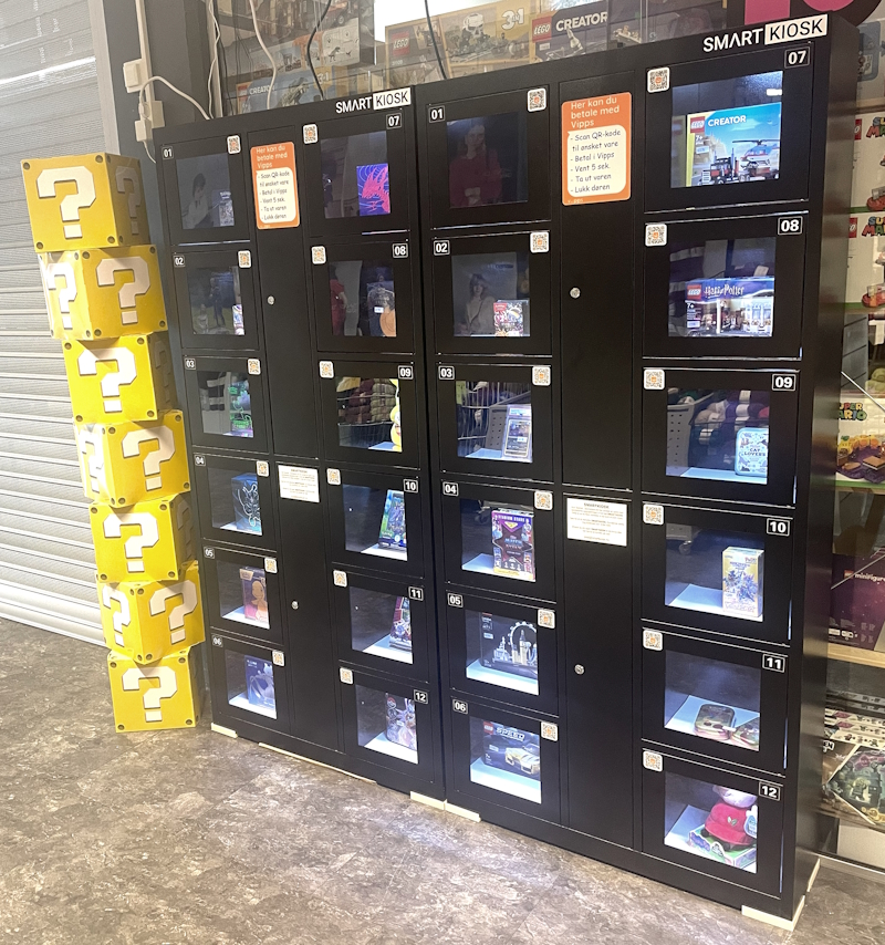 Eksempel på Smartkiosk-skap