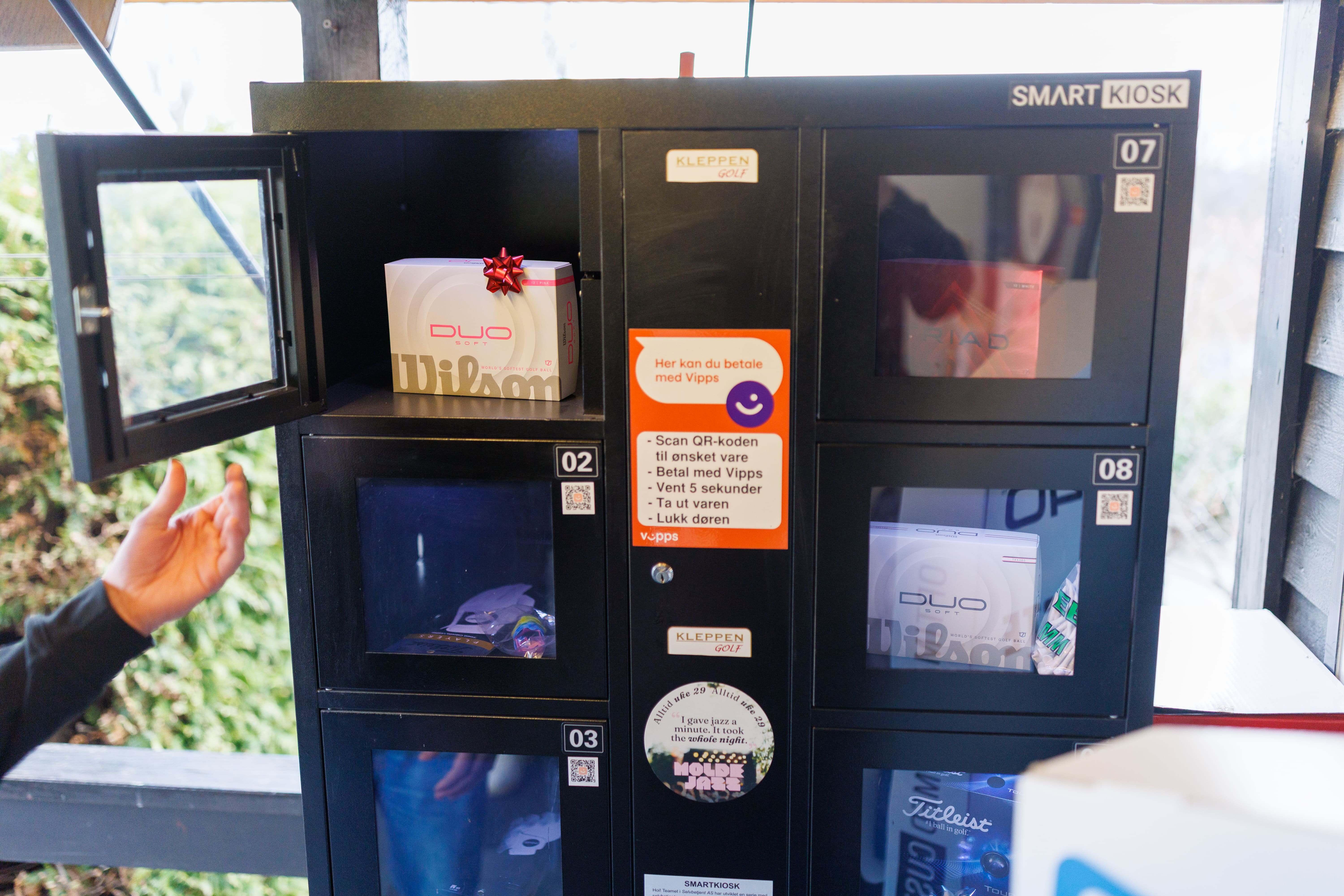 Smartkiosk brukt til salg